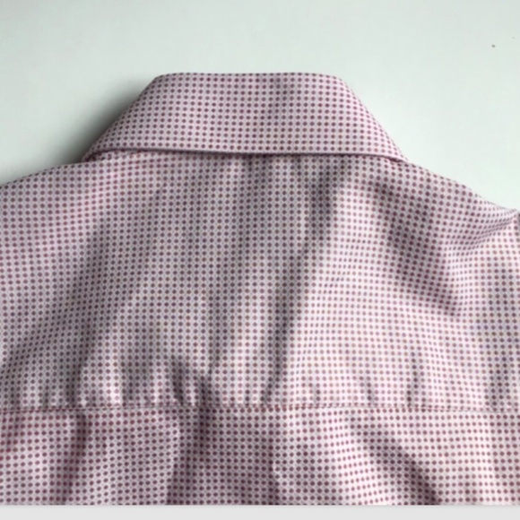 DUCHAMP London tailored fit light burgundy  colour cotton shirt Sz 16 / 40 - Picture 9 of 13